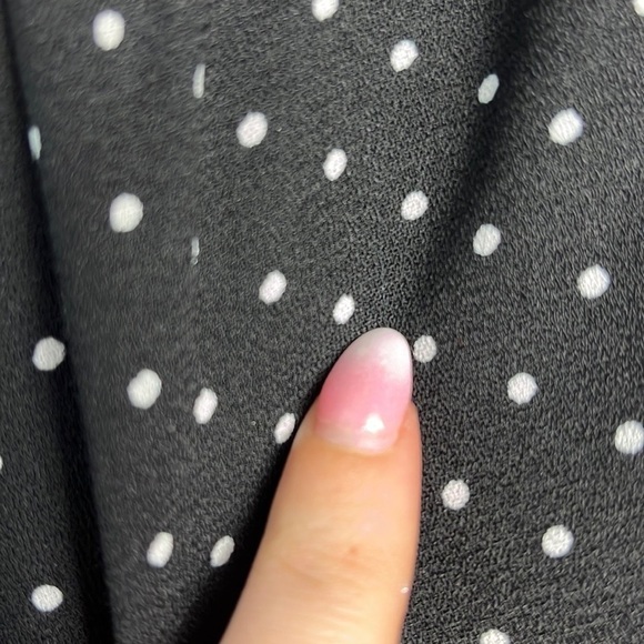 Halogen Polka Dot Wide Leg Tie Waist Pants Size Small Beachy Summer - Picture 5 of 11